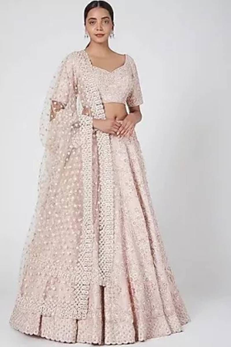 MAUVE BRIDAL LEHENGA SET