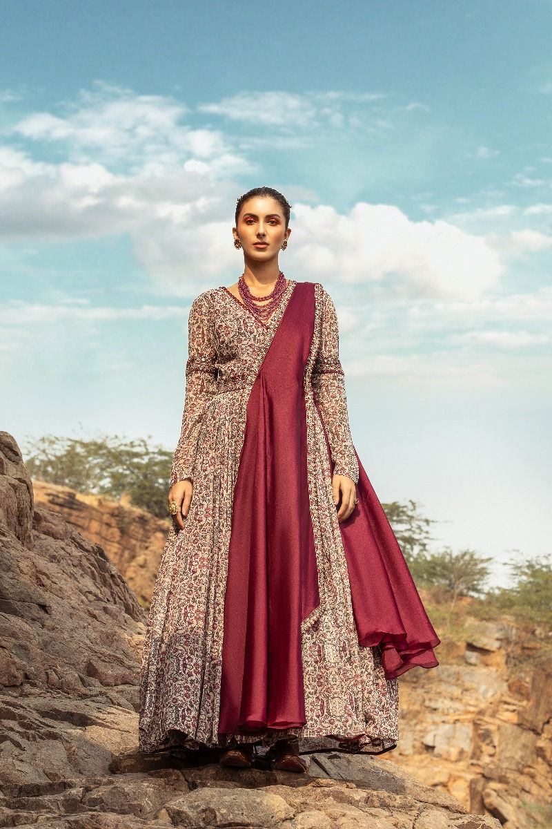 PRINTED ANARKALI SET