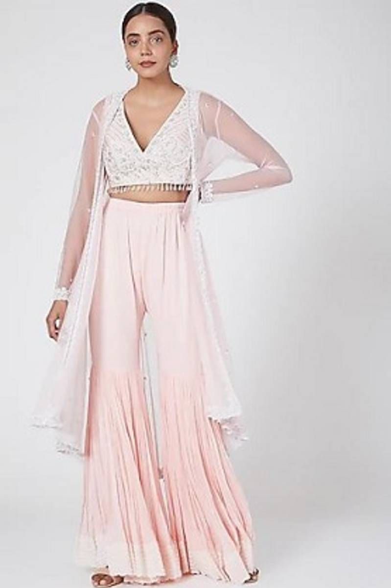 BABY PINK GHARARA SET