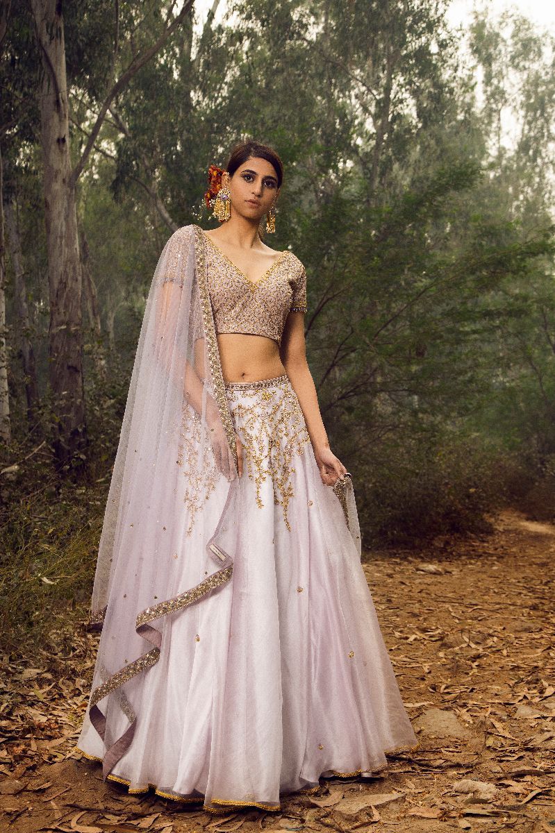 LILAC SPARKLE LEHENGA SET