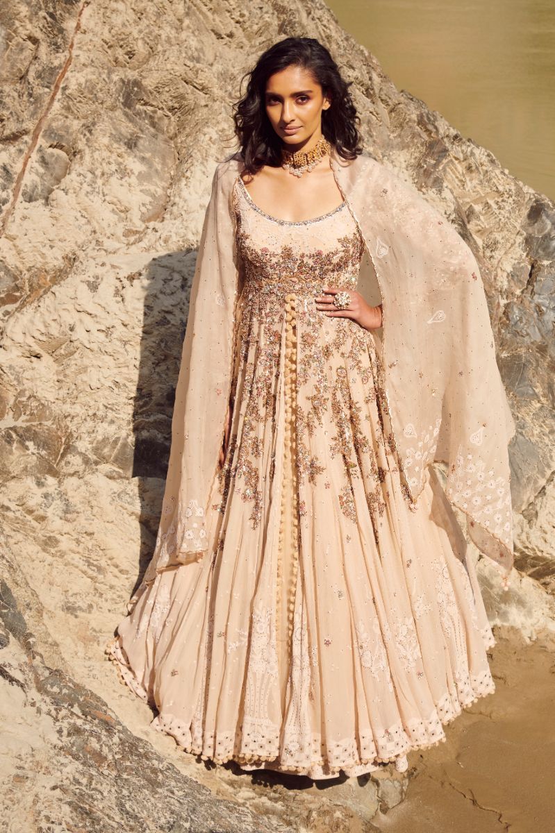 ALLORA CHIFFON JACKET-LEHENGA SET