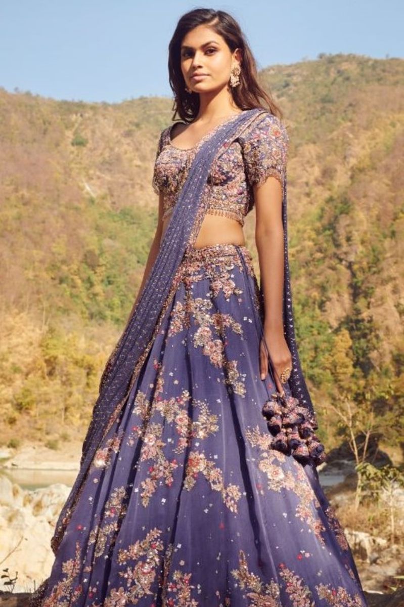 CAMILLA ORGANZA LEHENGA SET