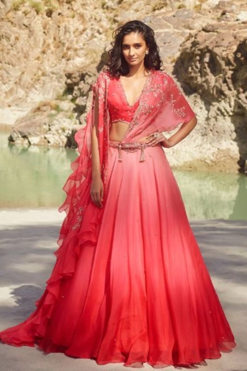ANIELA ORGANZA LEHENGA SET