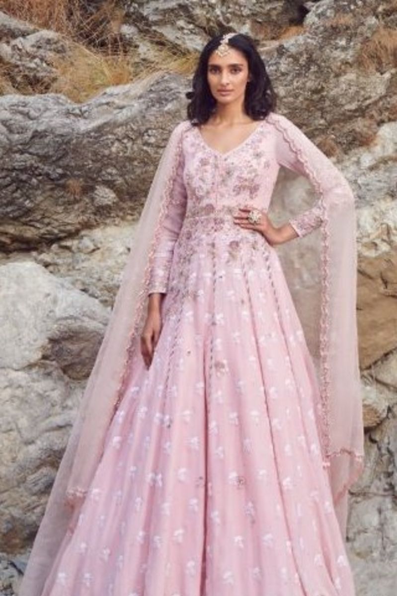 SAYONEE CHIFFON KALIDAAR SET