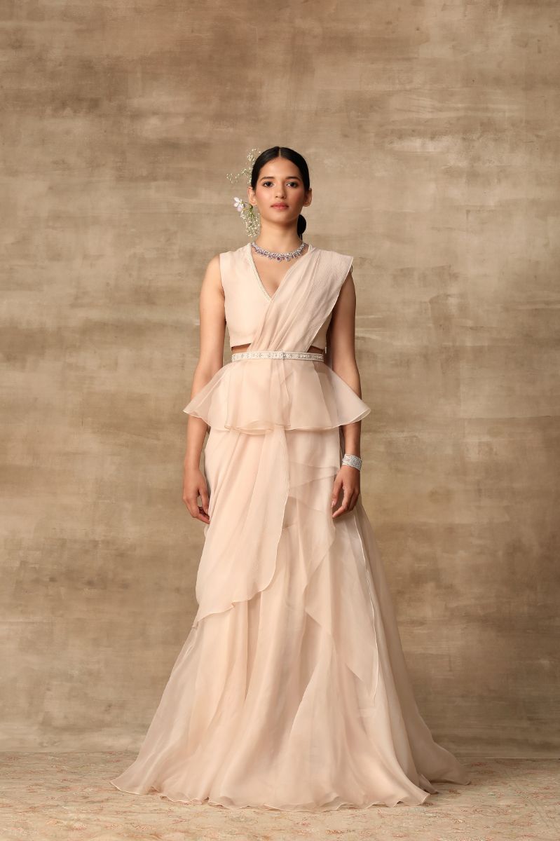 IVORY ORGANZA CONCEPT SARI