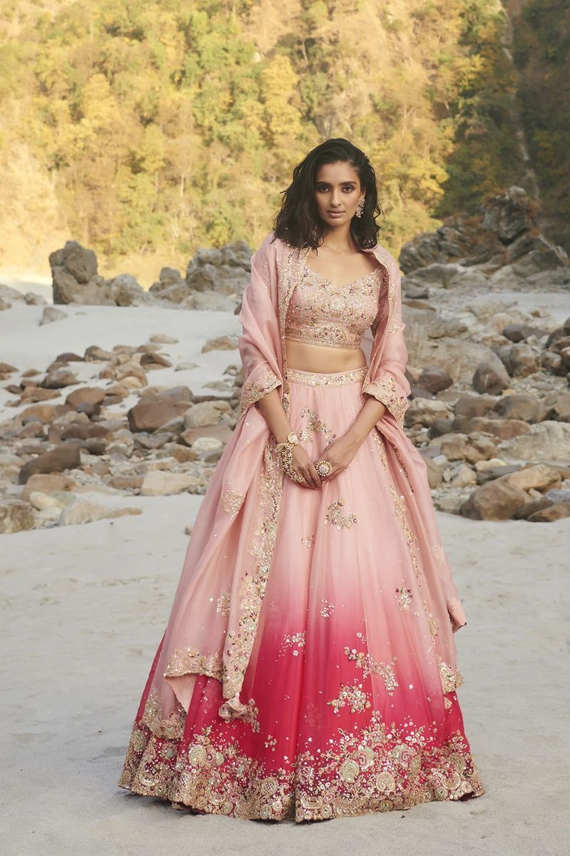 MALAGNA ORGANZA LEHENGA SET