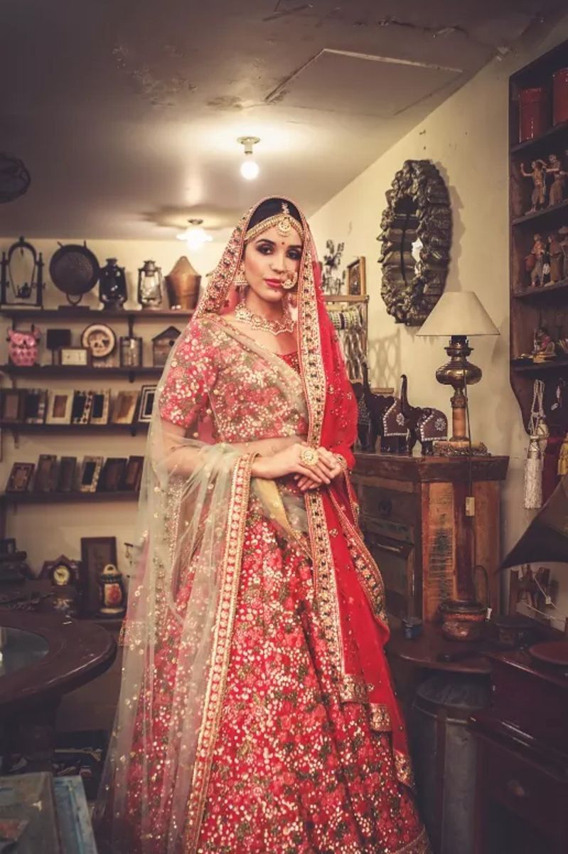 PINK RAW SILK LEHENGA SET