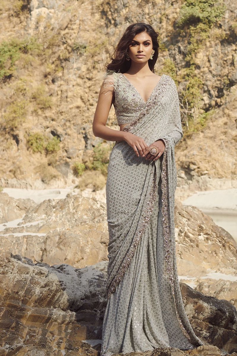 MEGHAN CHIFFON SARI