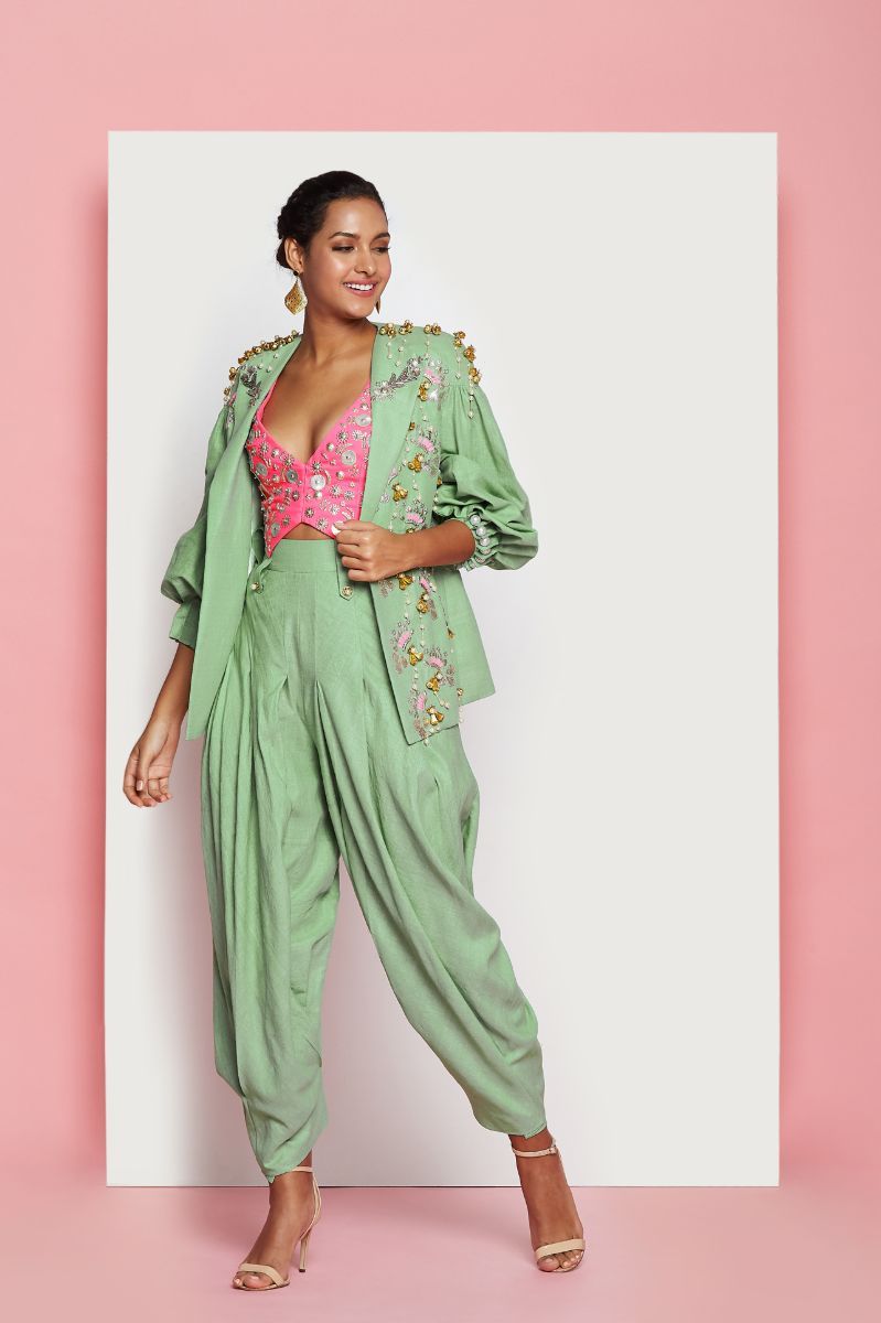 ROAR MINT GREEN PANTSUIT