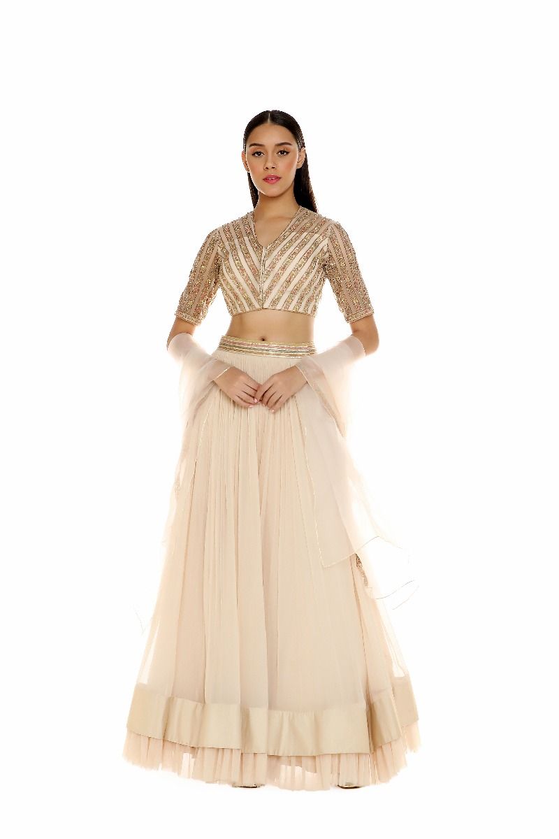 NARGIS IVORY LEHENGA SET