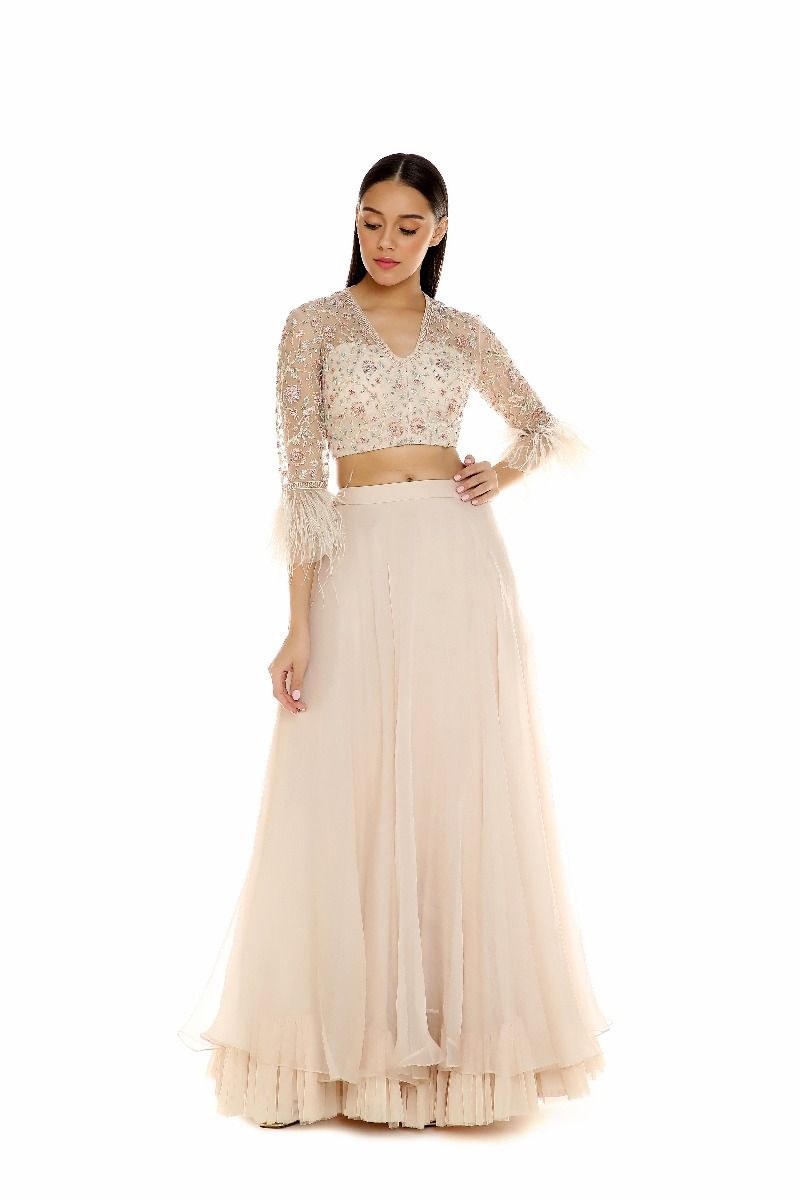 AVINA IVORY LEHENGA SET