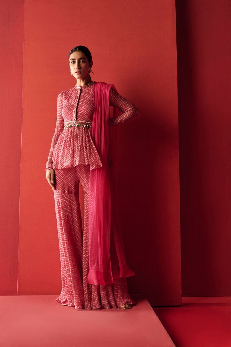 IDEH PEPLUM SHARARA SET